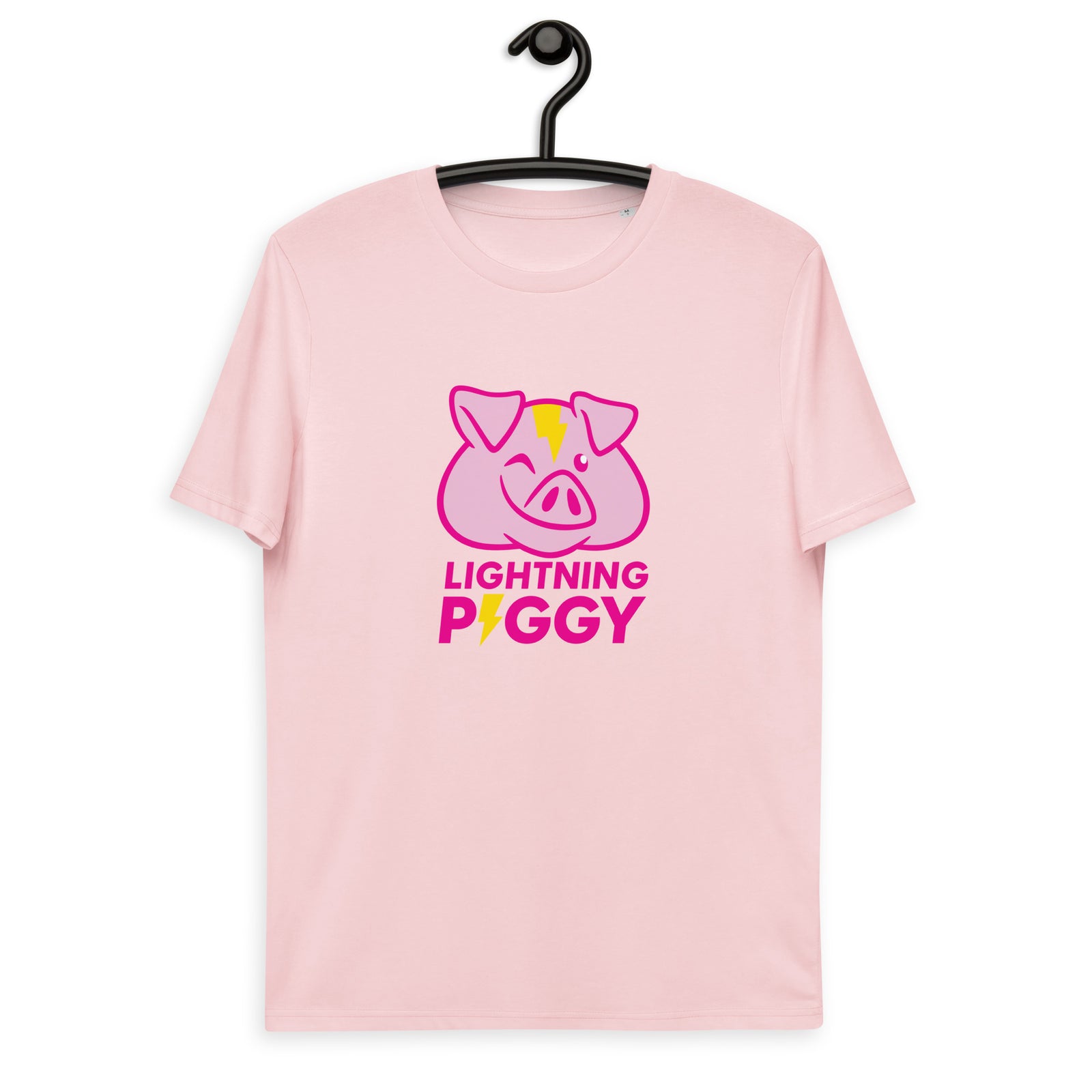 Lightning Piggy Men's Organic Cotton | Bitcoin T-Shirt