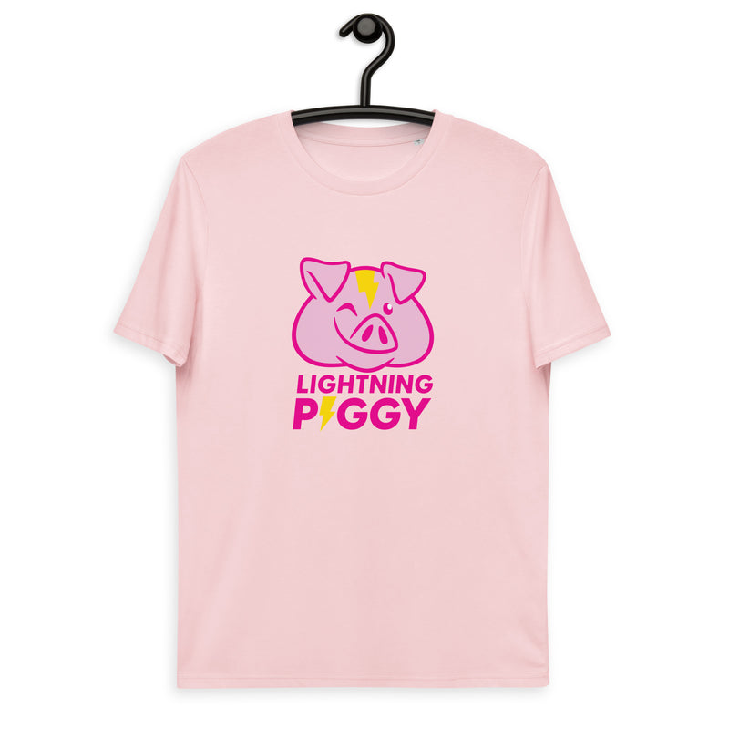 Lightning Piggy Men's Organic Cotton | Bitcoin T-Shirt