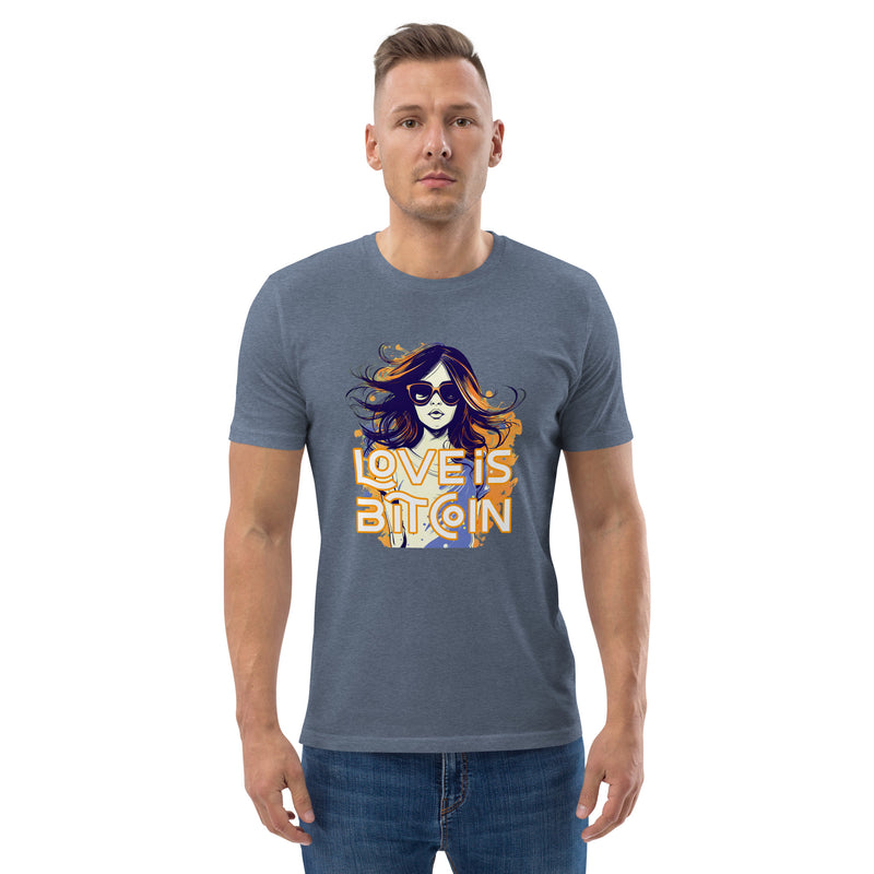 Love is Bitcoin Men's Organic Cotton T-Shirt
