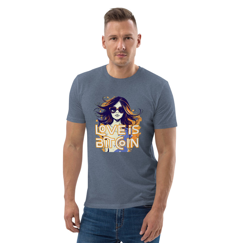 Love is Bitcoin Men's Organic Cotton T-Shirt