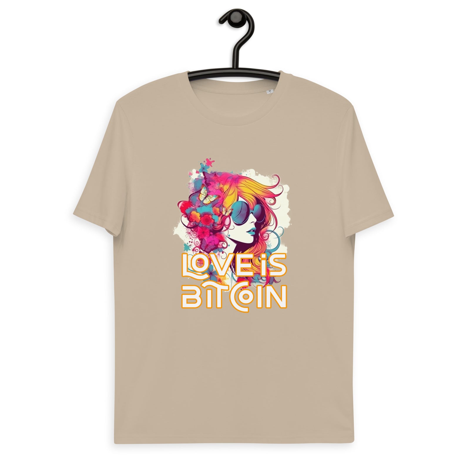 Love is Bitcoin Men's Organic Cotton T-Shirt