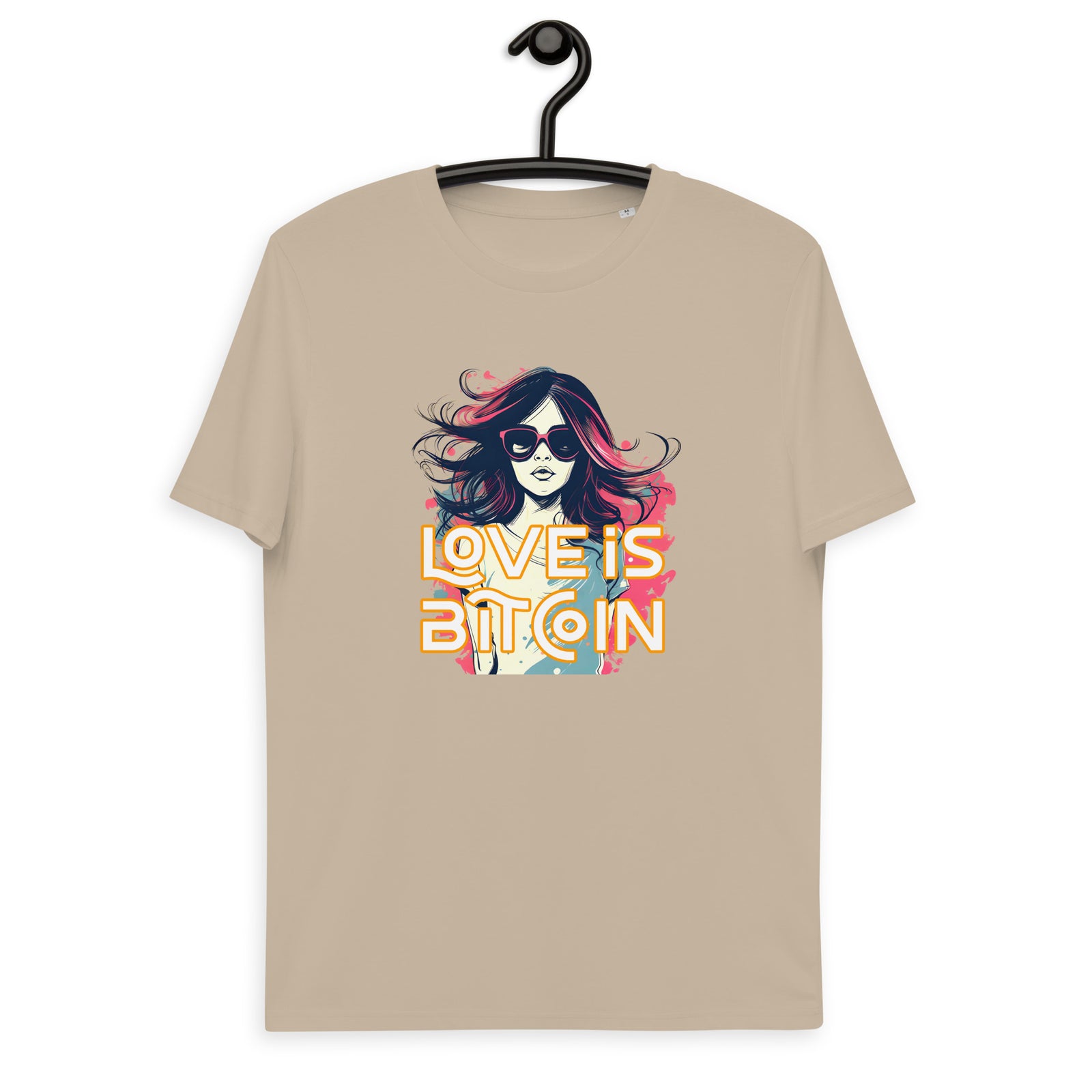 Love is Bitcoin Men's Organic Cotton T-Shirt