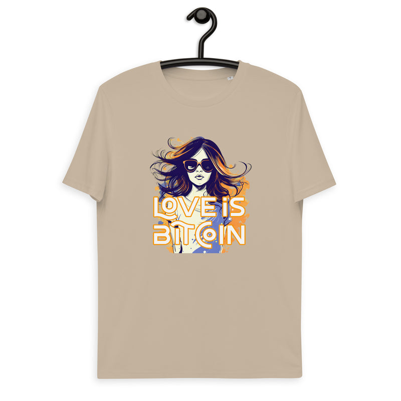 Love is Bitcoin Men's Organic Cotton T-Shirt