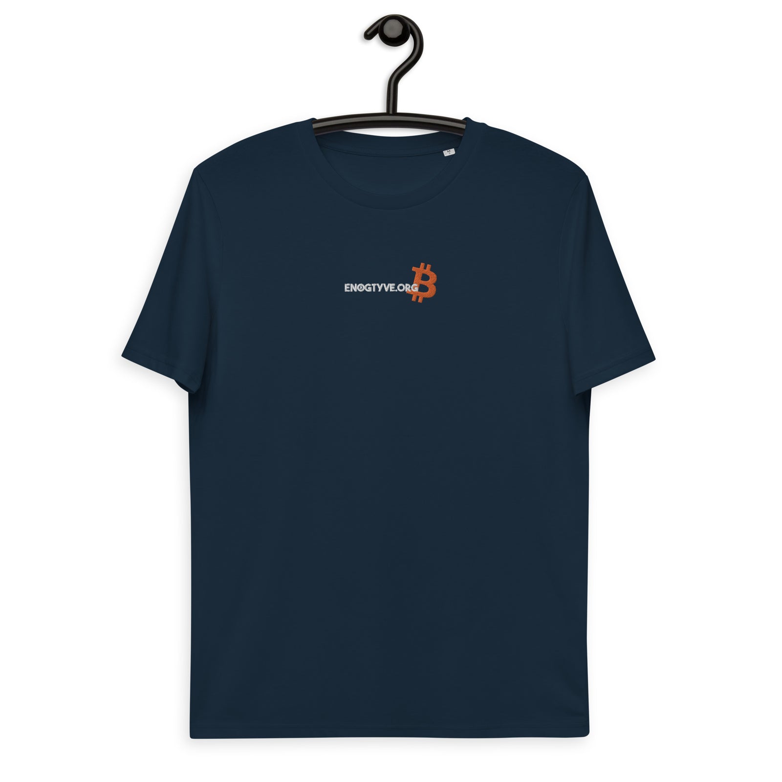 Enogtyve Einundzwanzig Embroidered Men's Organic Cotton | Bitcoin T-Shirt