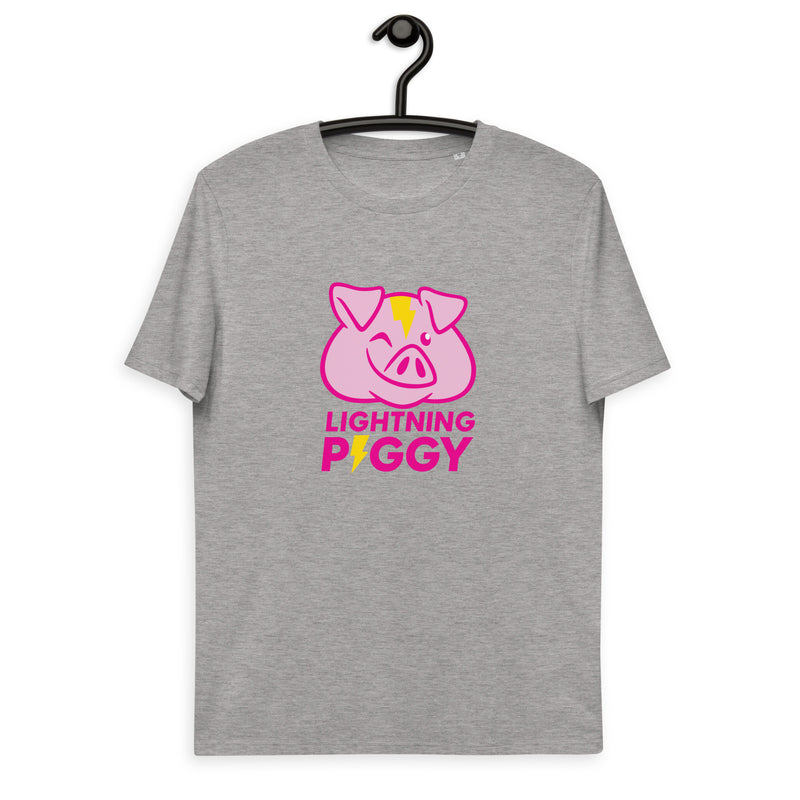 Lightning Piggy Men's Organic Cotton | Bitcoin T-Shirt