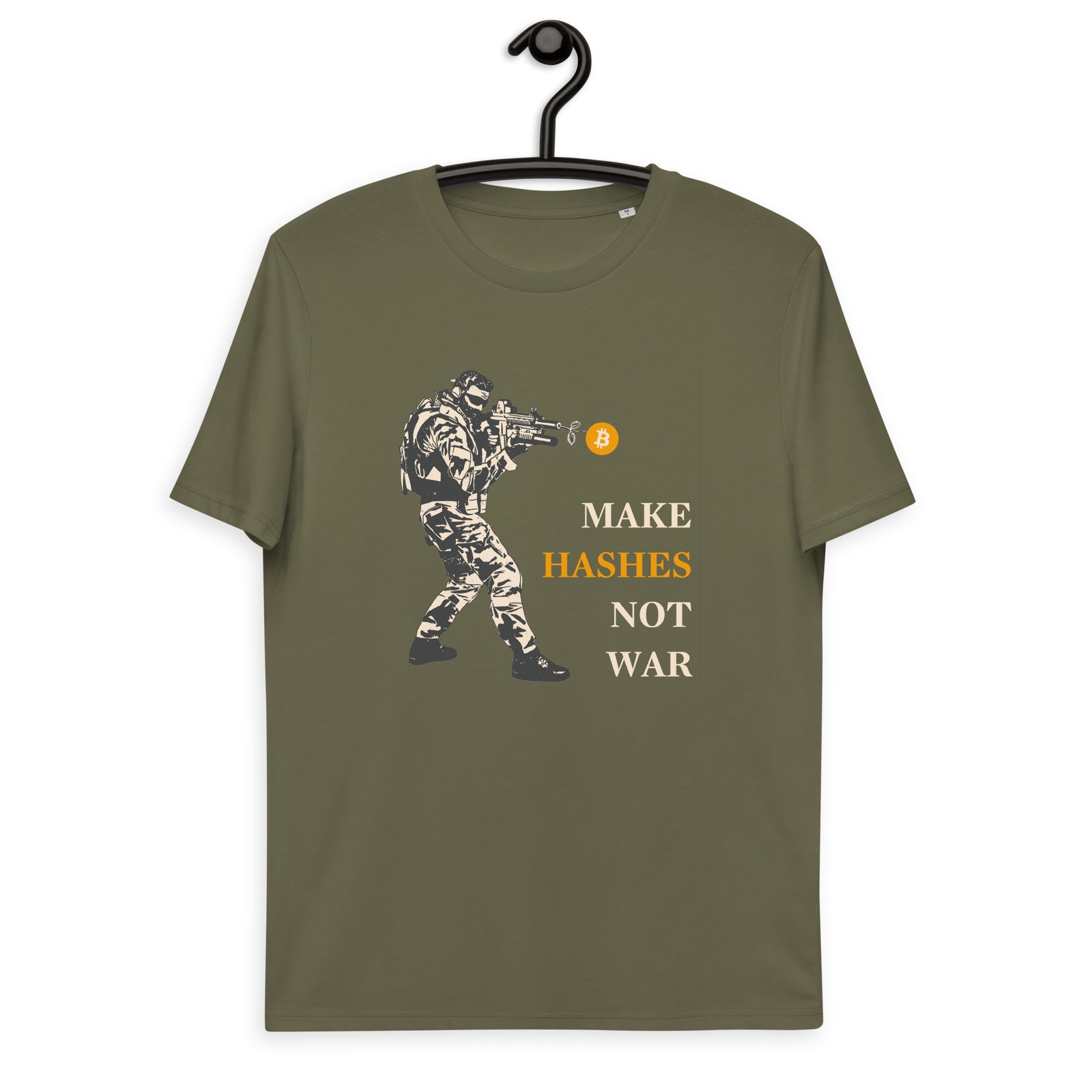 Coinfinity Bitcoin No War Men's Organic Cotton T-Shirt