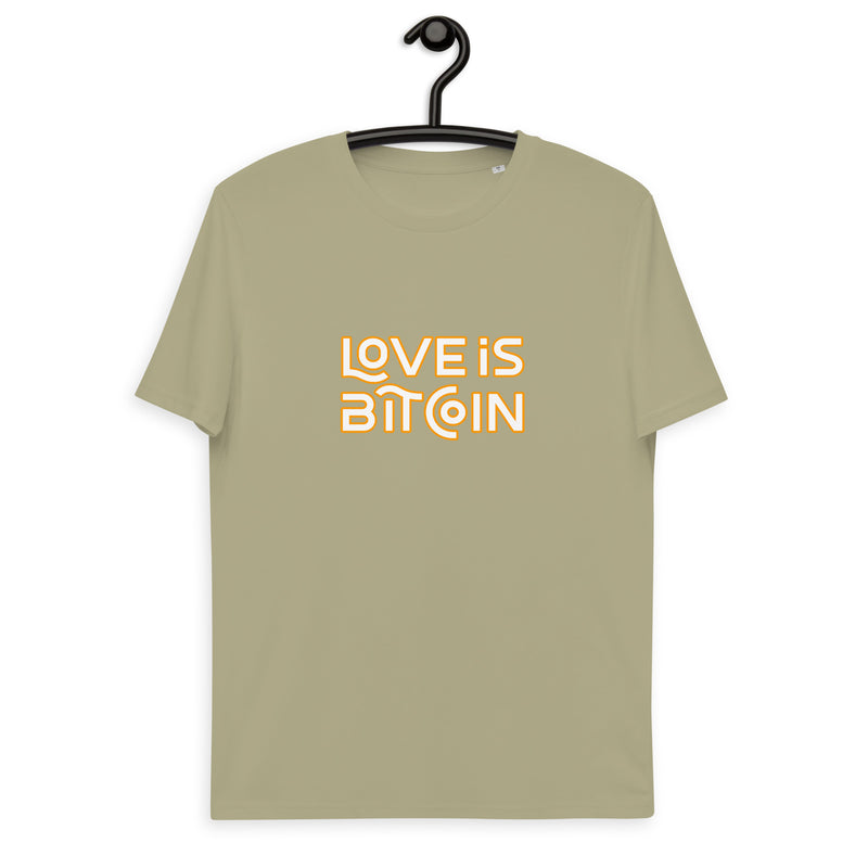 Love is Bitcoin Men's Organic Cotton T-Shirt