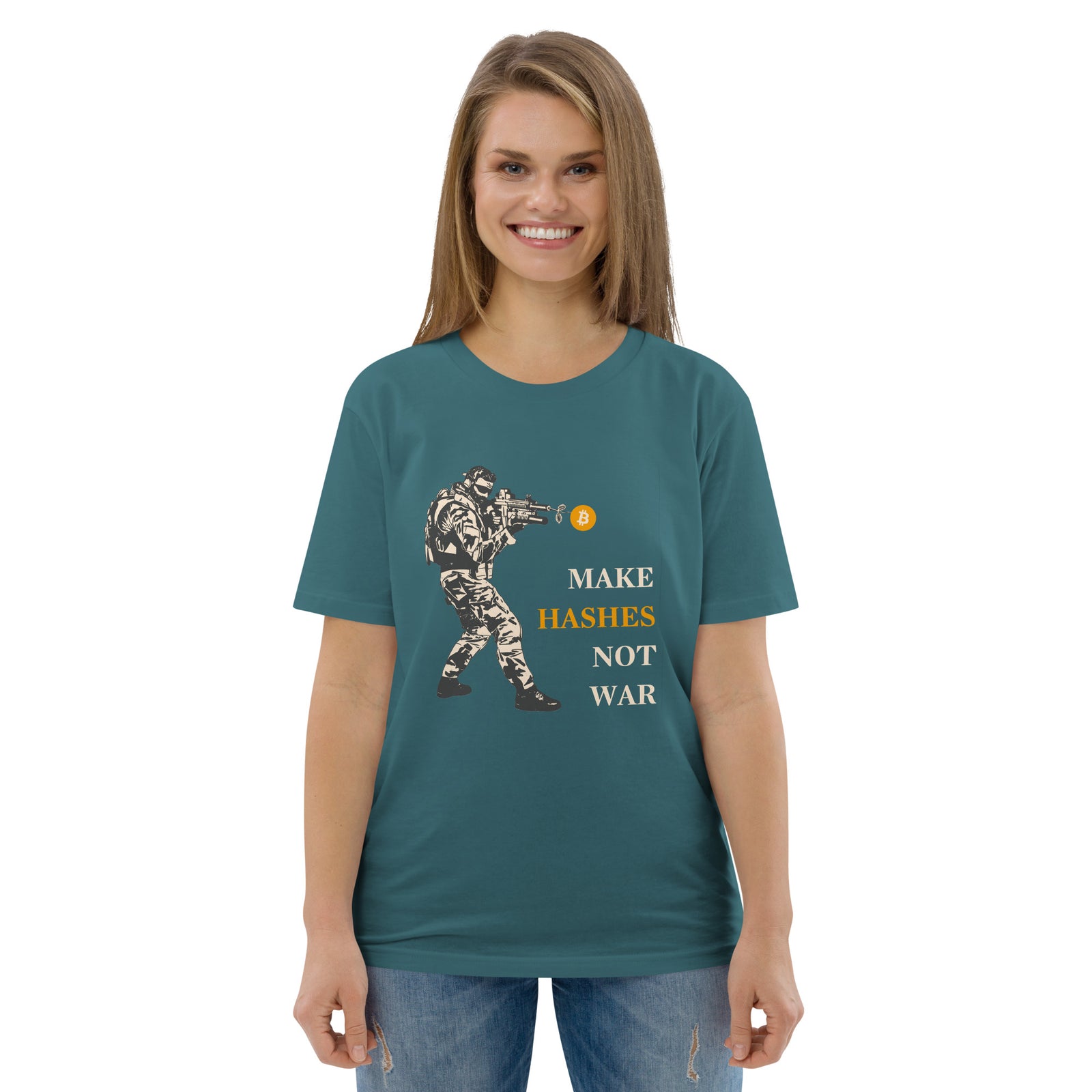 Coinfinity Bitcoin No War Women's Organic Cotton T-Shirt