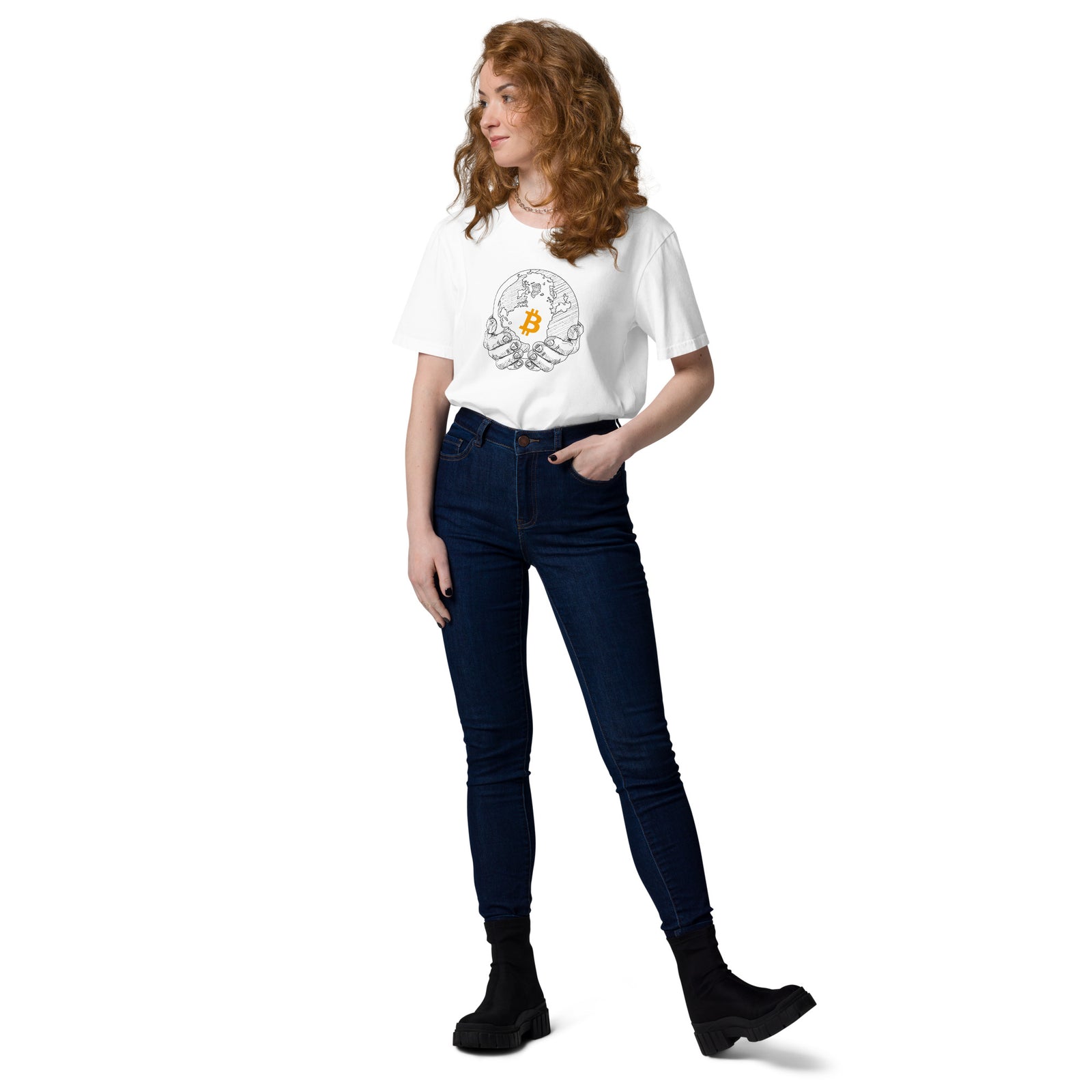 Coinfinity Bitcoin World Women's Organic Cotton T-Shirt