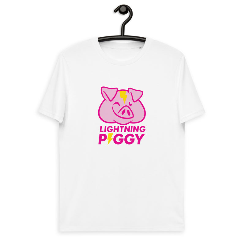 Lightning Piggy Men's Organic Cotton | Bitcoin T-Shirt