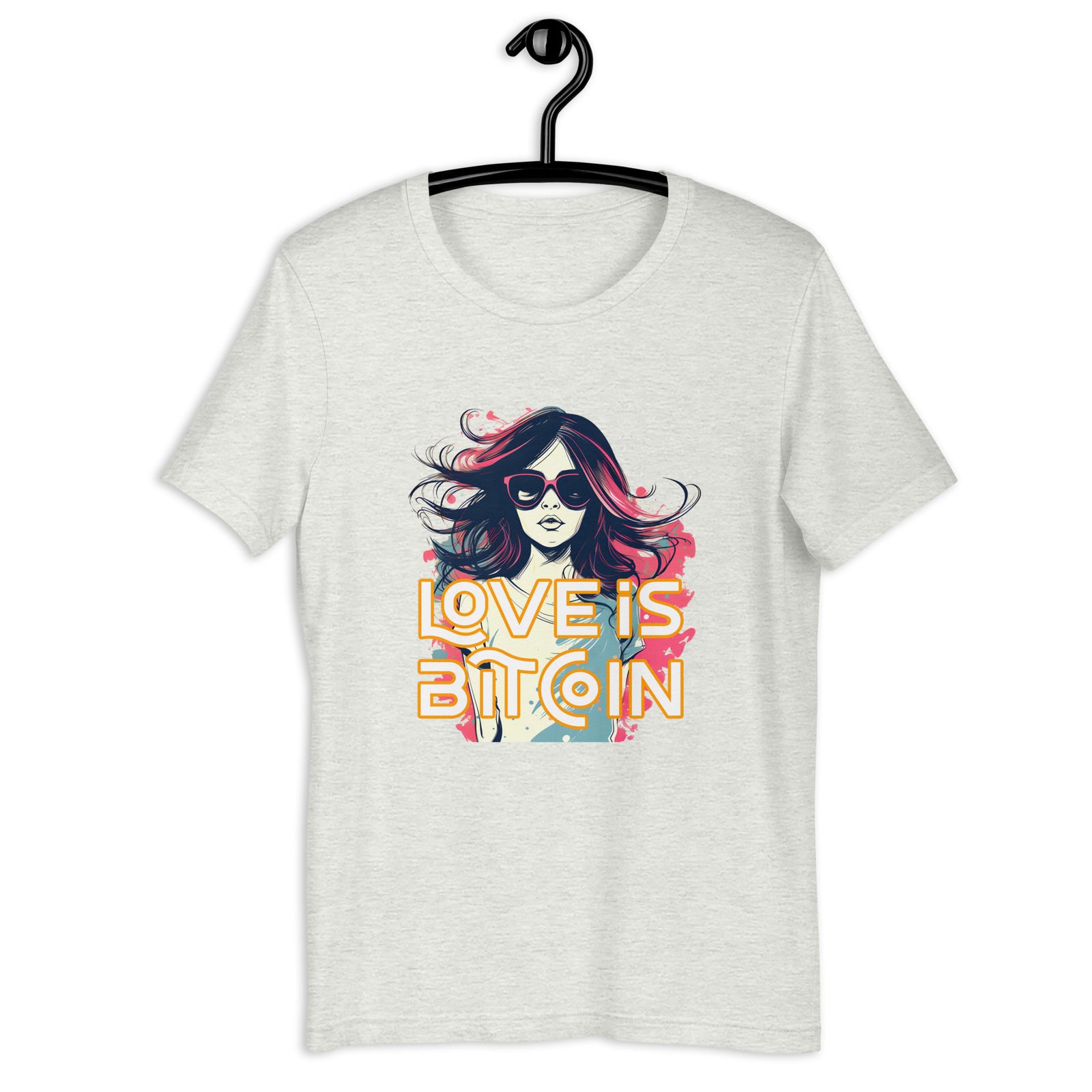 Love is Bitcoin Women’s Basic Organic T-Shirt