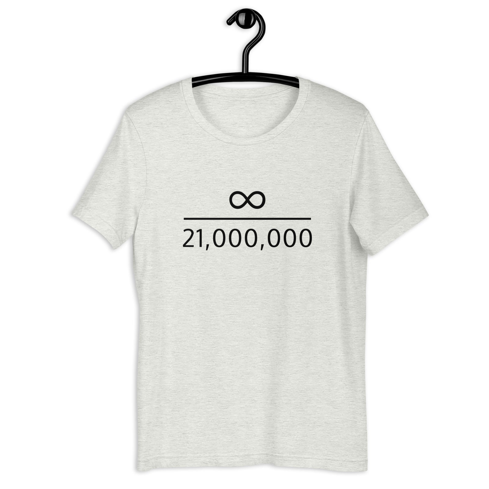 Infinity Divided by 21 Mio Bitcoin Basic Bio-T-Shirt für Frauen