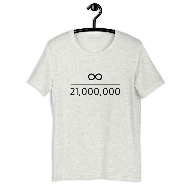 Infinity Divided by 21 Mio Bitcoin Basic Bio-T-Shirt für Frauen