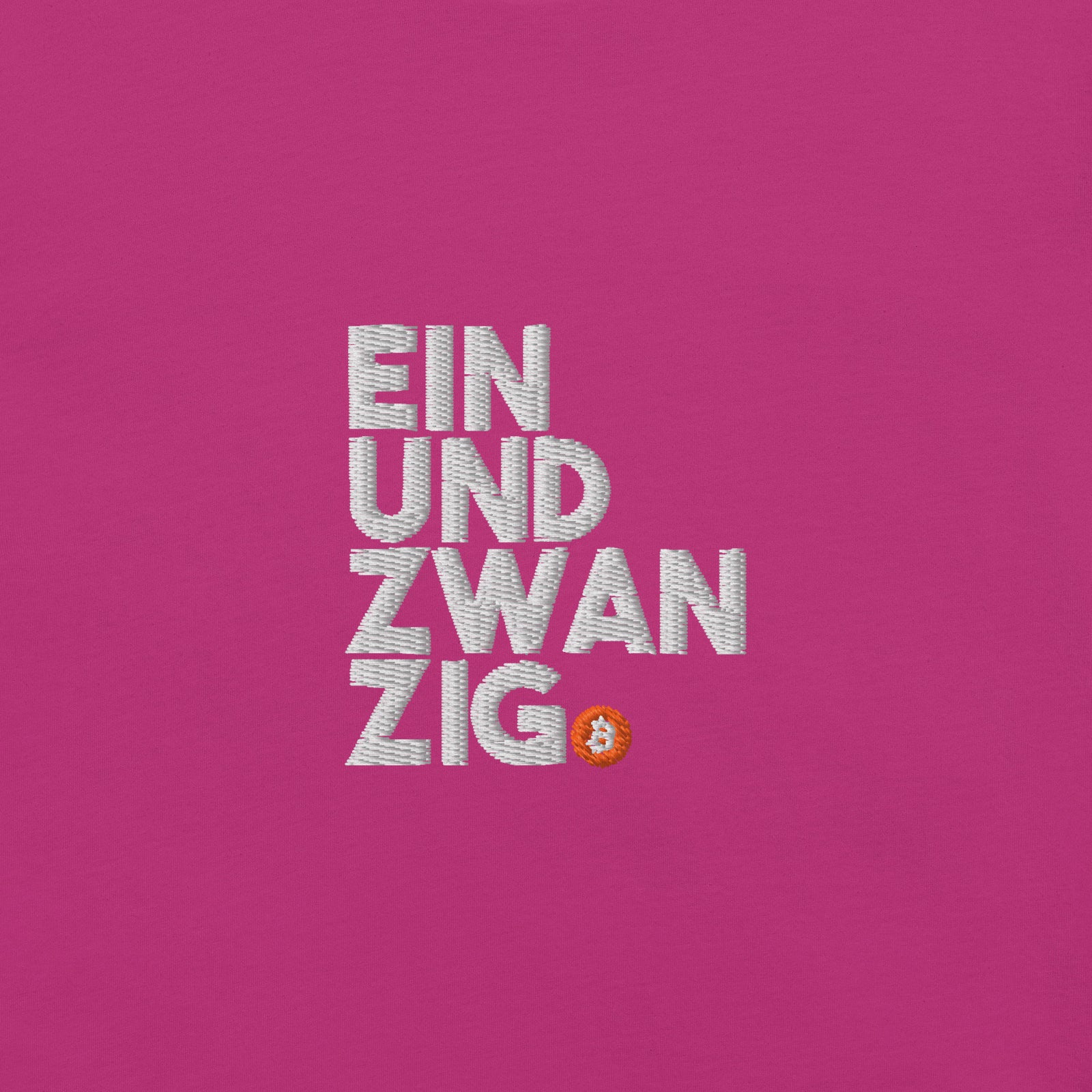 Einundzwanzig Embroidered Women’s Basic Organic | Bitcoin T-Shirt