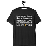 Bitcoin Money Druck HINTEN Basic Bio-T-Shirt für Frauen