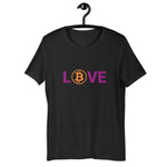 Bitcoin LOVE Basic Bio-T-Shirt für Frauen