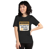 Bitcoin Warning Orange Pill Yourself Basic Bio-T-Shirt für Frauen