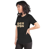Love is Bitcoin Women’s Basic Organic T-Shirt