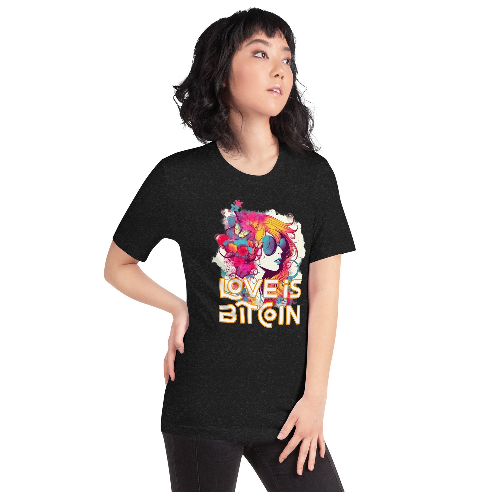 Love is Bitcoin Women’s Basic Organic T-Shirt