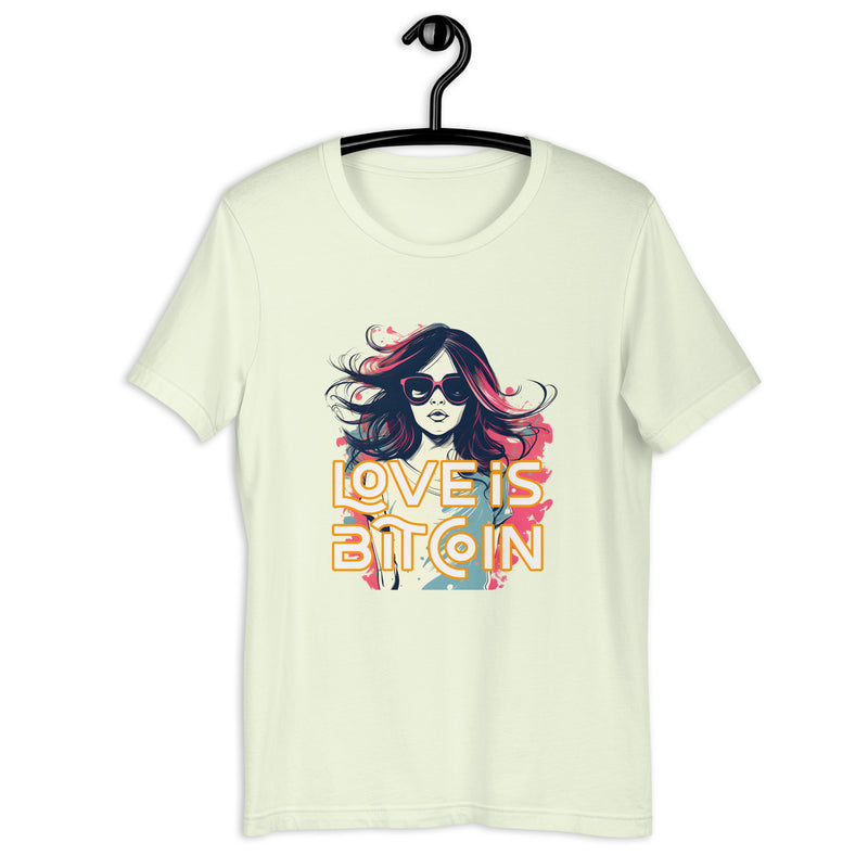 Love is Bitcoin Women’s Basic Organic T-Shirt