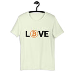 Bitcoin LOVE Basic Bio-T-Shirt für Frauen