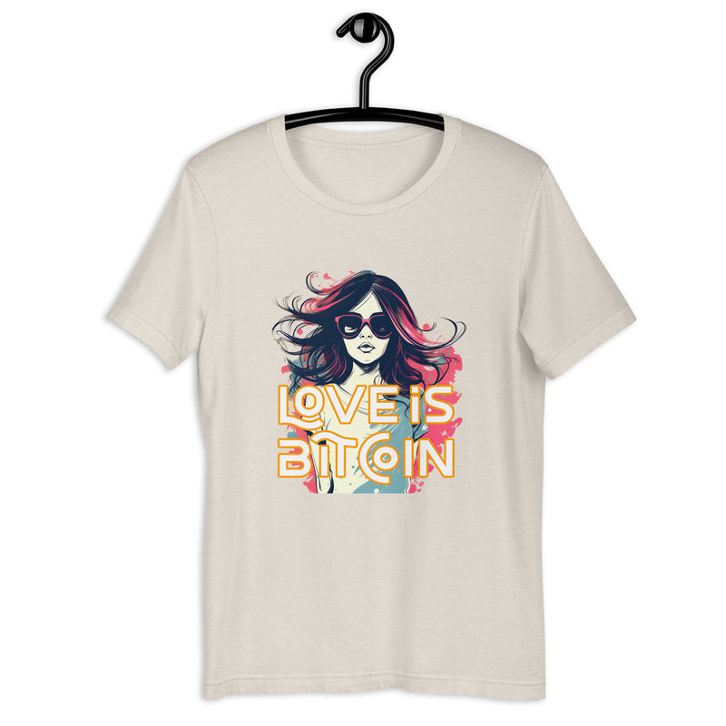 Love is Bitcoin Women’s Basic Organic T-Shirt