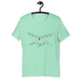 Bitcoin Christmas Mountains Women’s Basic Organic T-Shirt