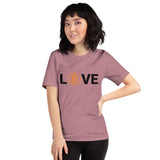 Bitcoin LOVE Basic Bio-T-Shirt für Frauen