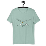 Bitcoin Christmas Mountains Women’s Basic Organic T-Shirt