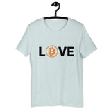 Bitcoin LOVE Basic Bio-T-Shirt für Frauen