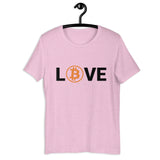 Bitcoin LOVE Basic Bio-T-Shirt für Frauen