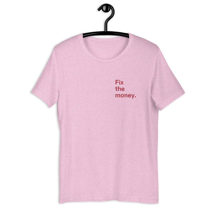 Fix the money. Women’s Basic Organic | Bitcoin T-Shirt