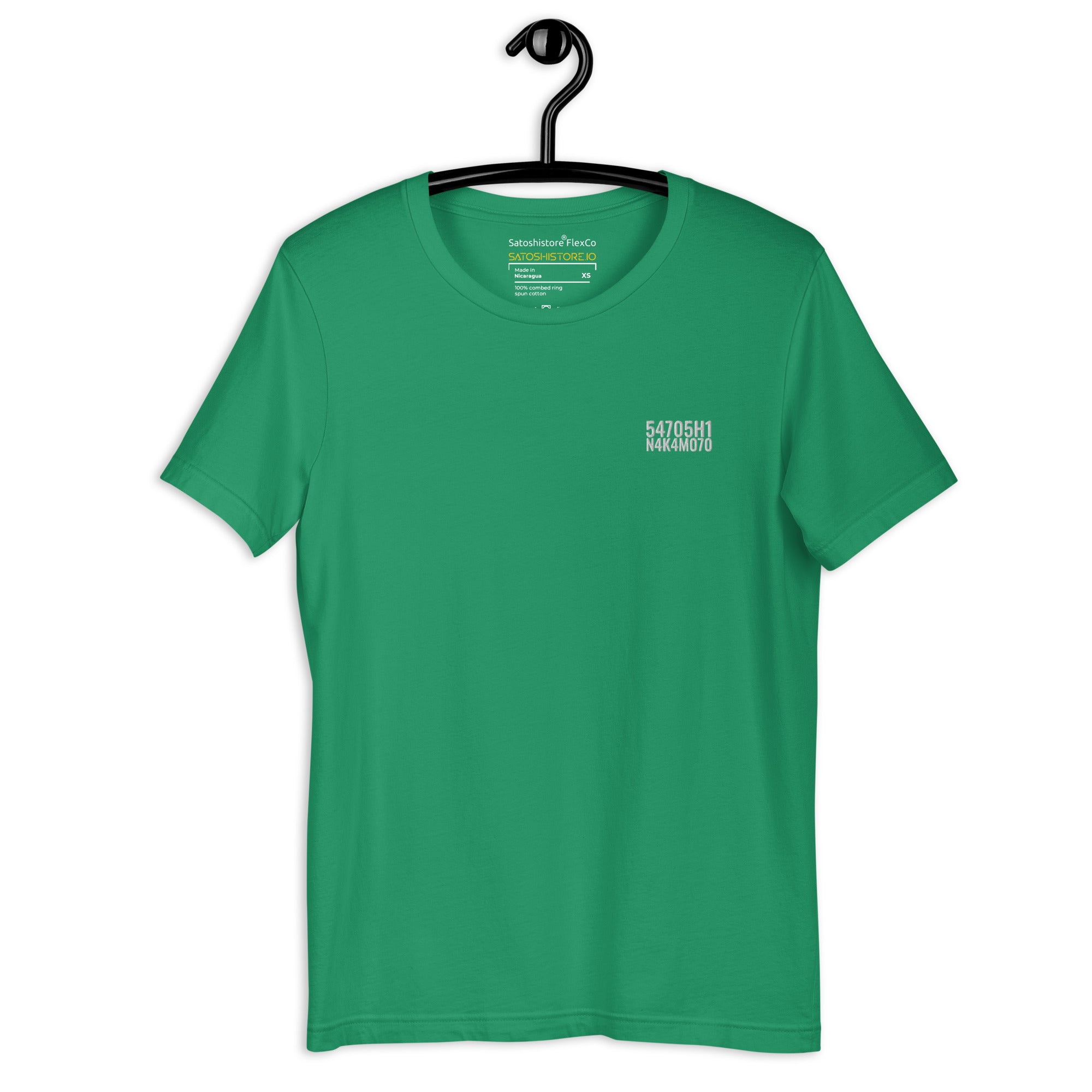 Satoshi Nakamoto OpSec - Embroidered T-Shirt - White - Minimalist