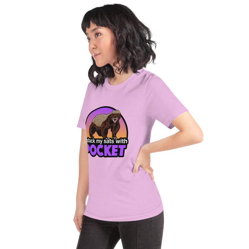 Pocket Bitcoin Honeybadger Women’s Basic Organic T-Shirt