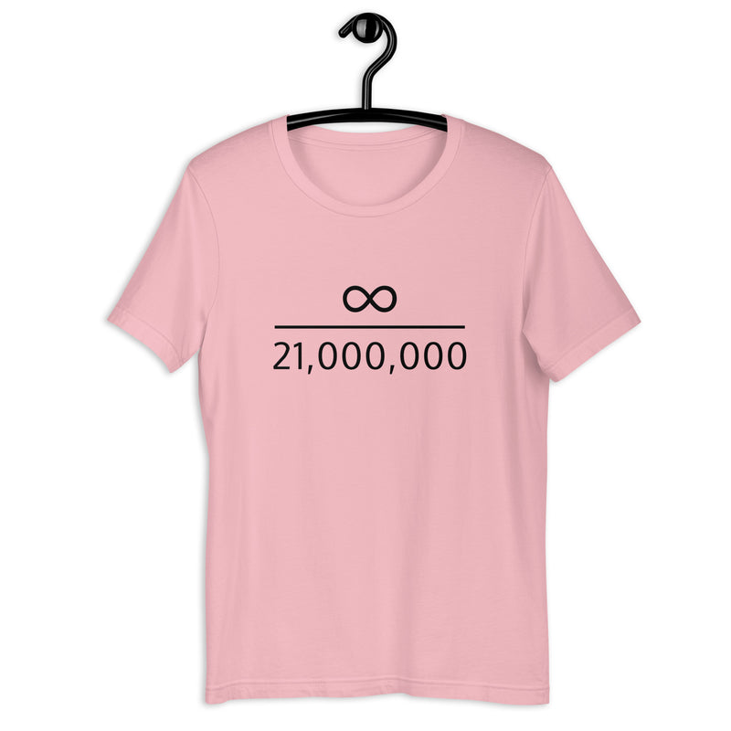 Infinity Divided by 21 Mio Bitcoin Basic Bio-T-Shirt für Frauen
