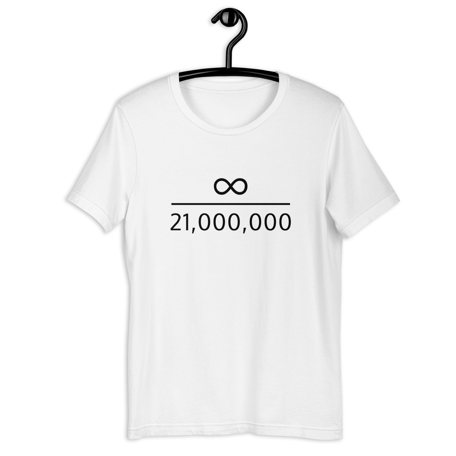 Infinity Divided by 21 Mio Bitcoin Basic Bio-T-Shirt für Frauen