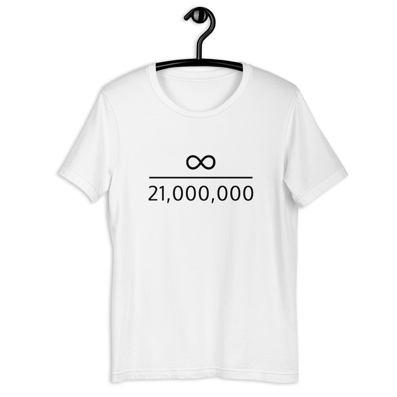 Infinity Divided by 21 Mio Bitcoin Basic Bio-T-Shirt für Frauen