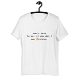 Bitcoin Talk Basic Bio-T-Shirt für Frauen