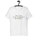 Bitcoin Talk Basic Bio-T-Shirt für Frauen