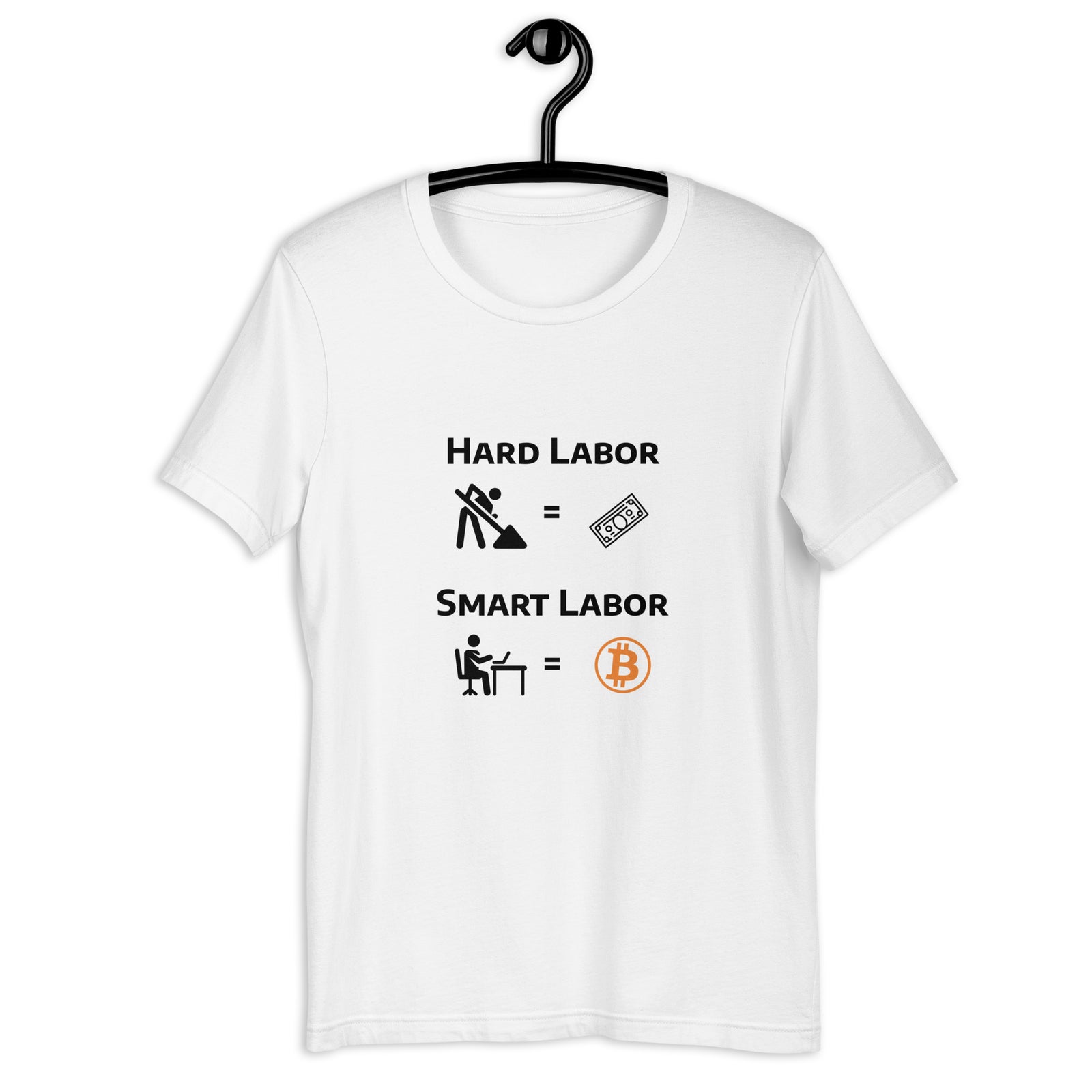 Bitcoin Hard Smart Labor Women’s Basic Organic T-Shirt
