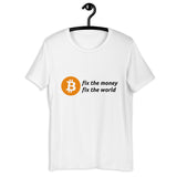 Bitcoin Fix the money Basic Bio-T-Shirt für Frauen