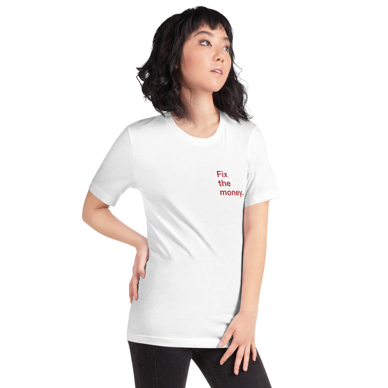 Fix the money. Women’s Basic Organic | Bitcoin T-Shirt