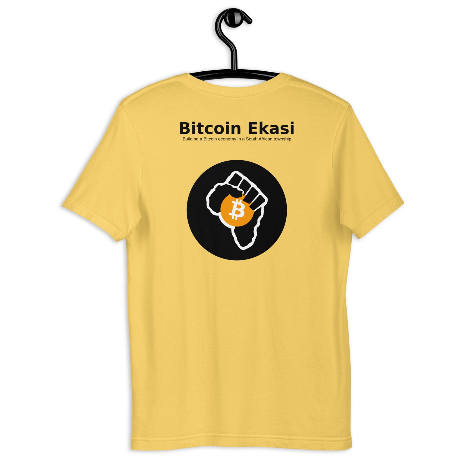Bitcoin Ekasi Back & Front Women’s Basic Organic T-Shirt