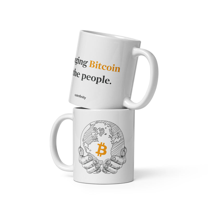 Coinfinity White Glossy | Bitcoin Mug