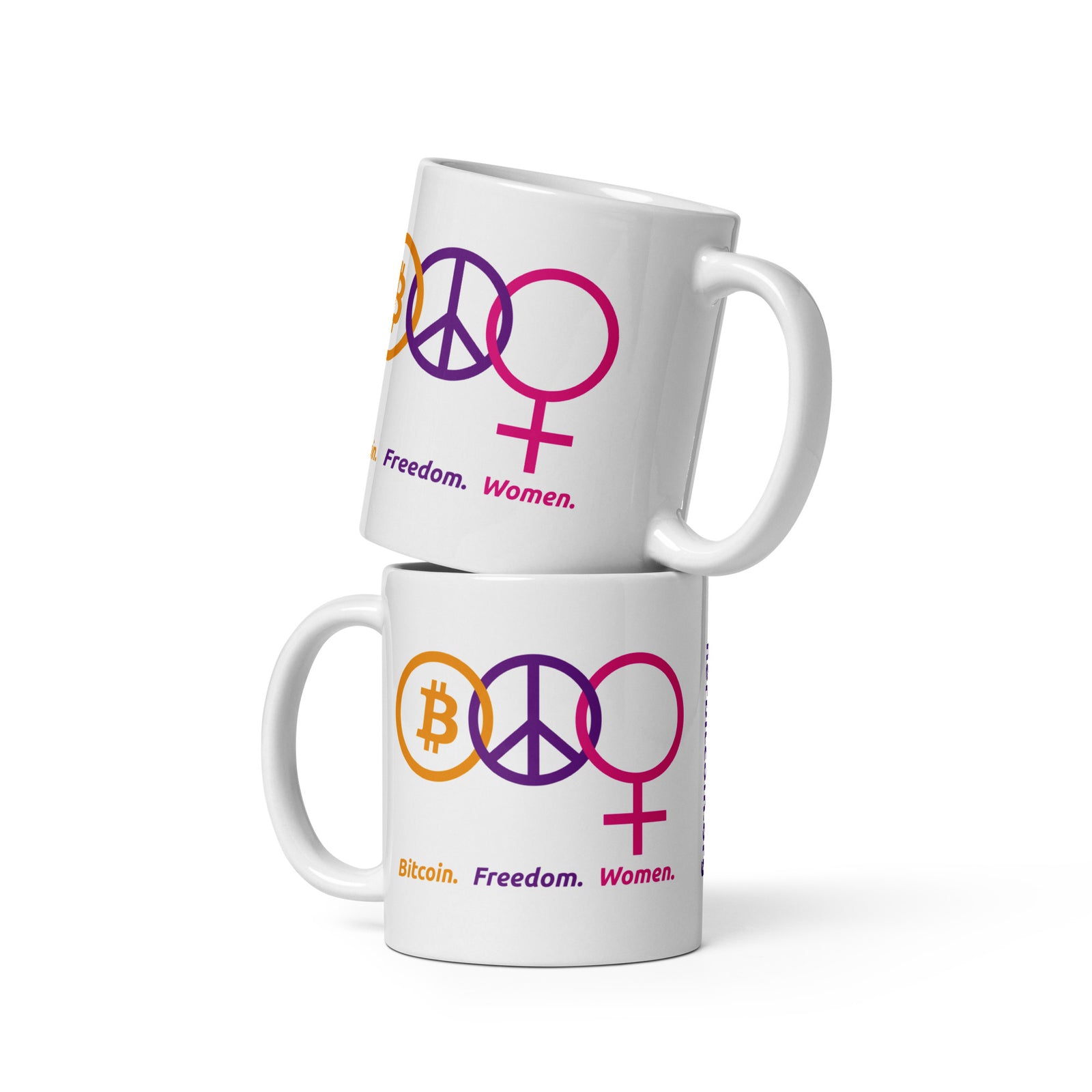 HerBitcoin White Glossy | Bitcoin Mug