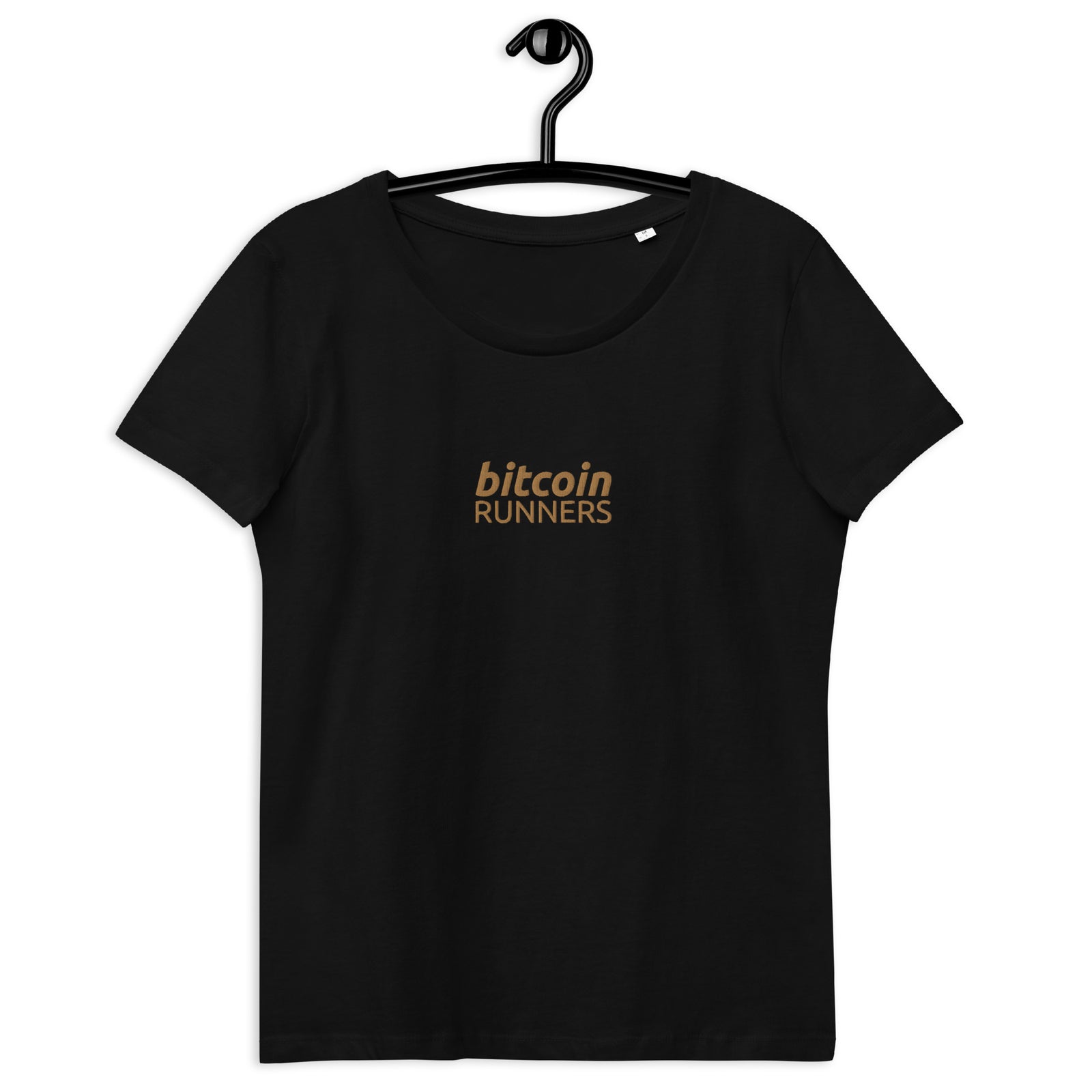Bitcoin Runners Embroidered Women's Organic Cotton T-Shirt