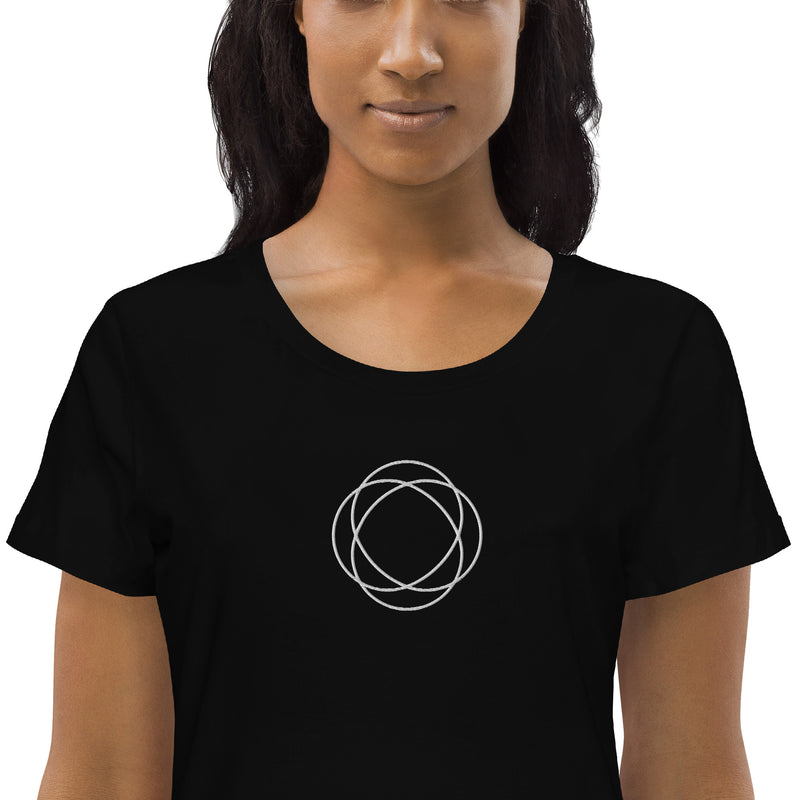 Jam Embroidered Women's Organic Cotton | Bitcoin T-Shirt