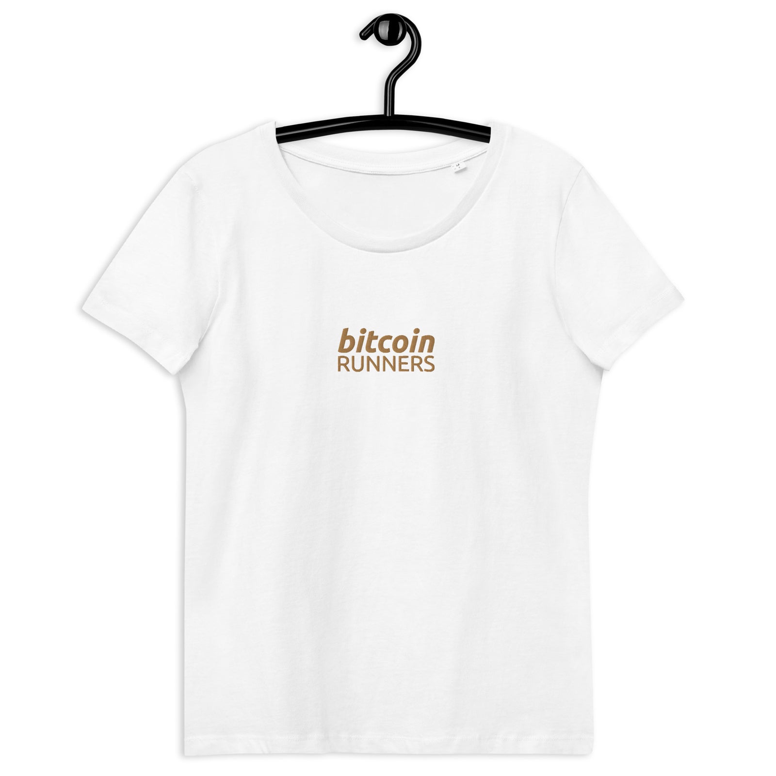 Bitcoin Runners Embroidered Women's Organic Cotton T-Shirt