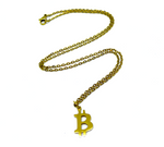 Bitcoin "B" Stainless Steel Necklace
