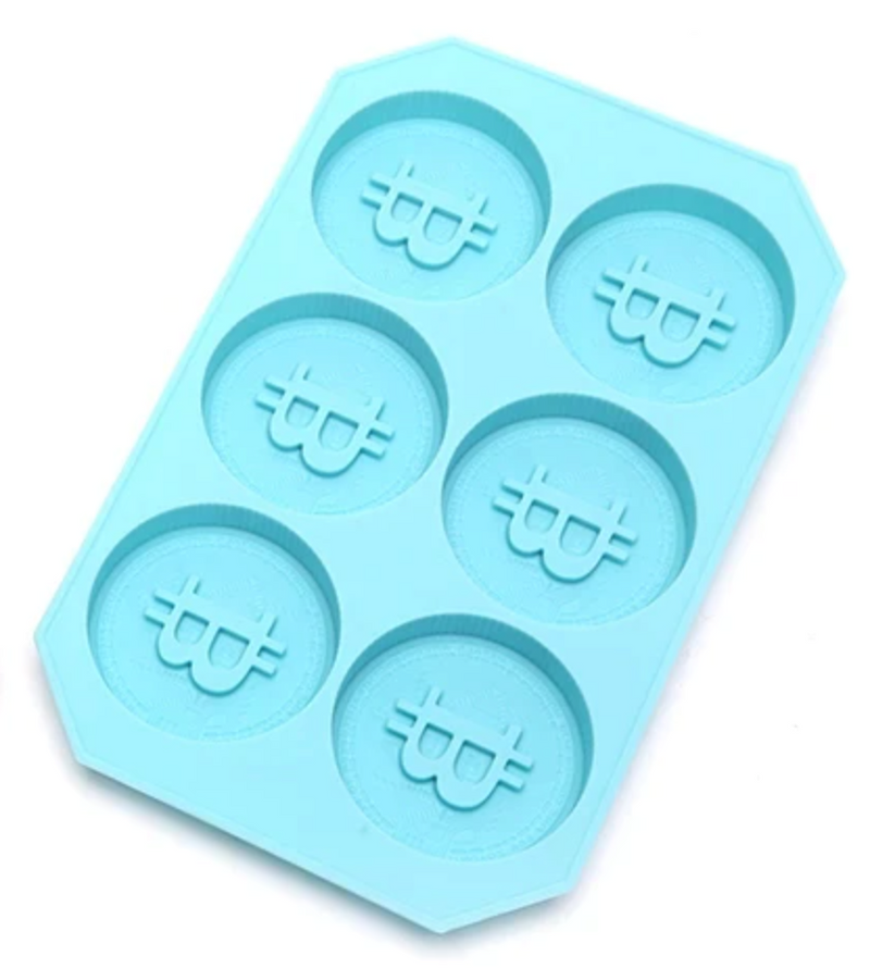 Bitcoin Silicone Mold -  ice cube tray - cookie shape